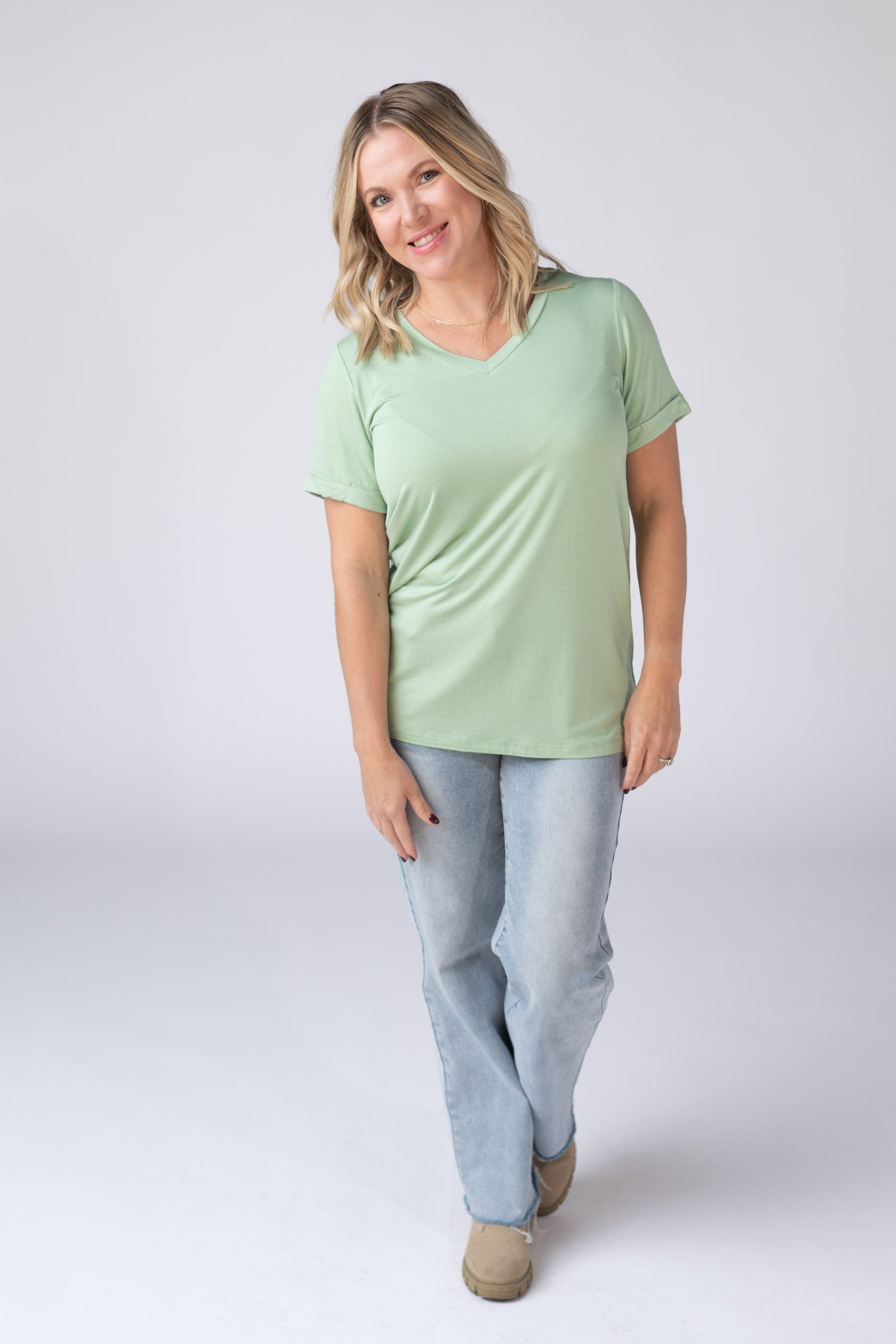 IN STOCK Sophie Tee - Seafoam Green