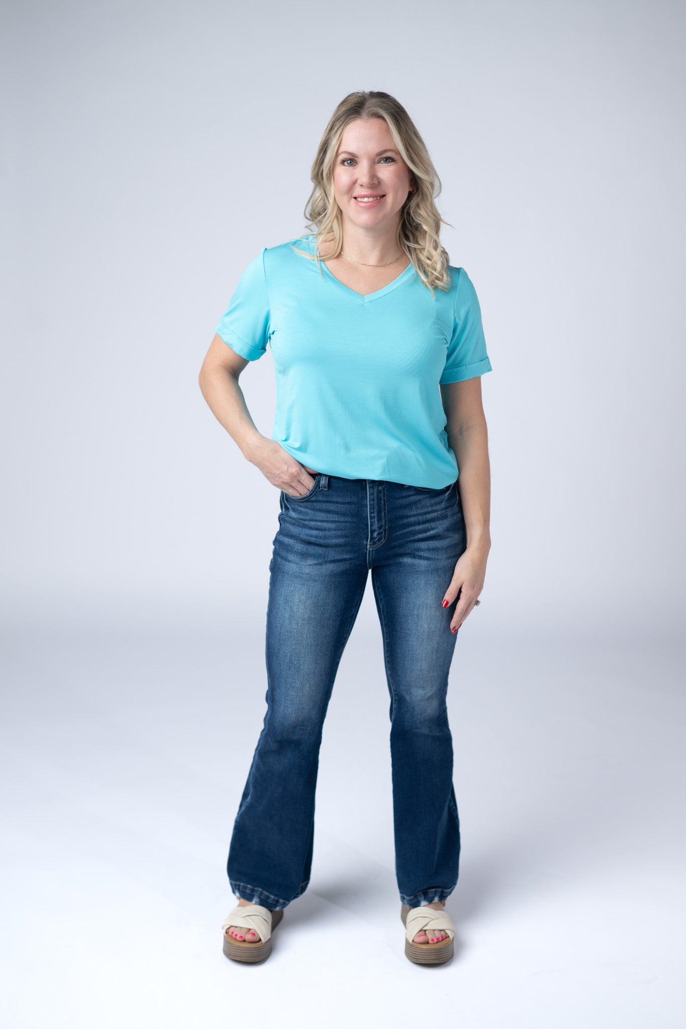 IN STOCK Sophie Tee - Aqua Blue