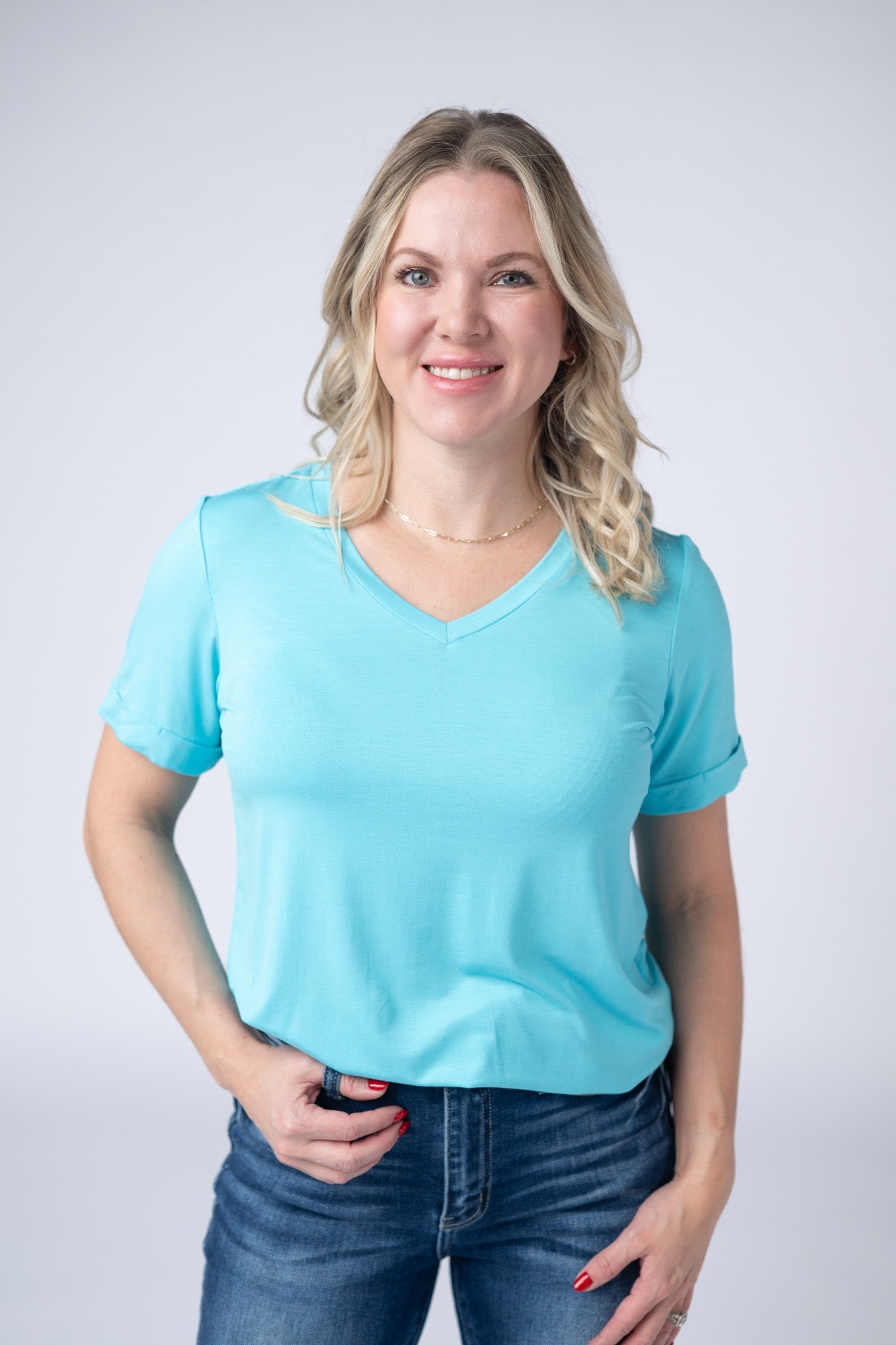 IN STOCK Sophie Tee - Aqua Blue