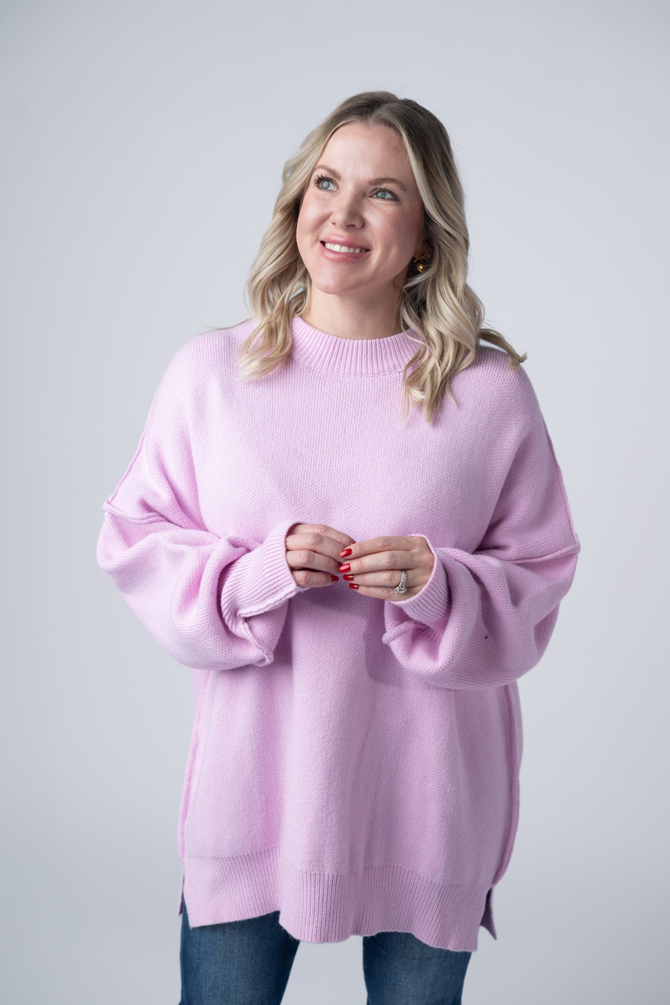IN STOCK Aurora Cozy Sweater - Lilac