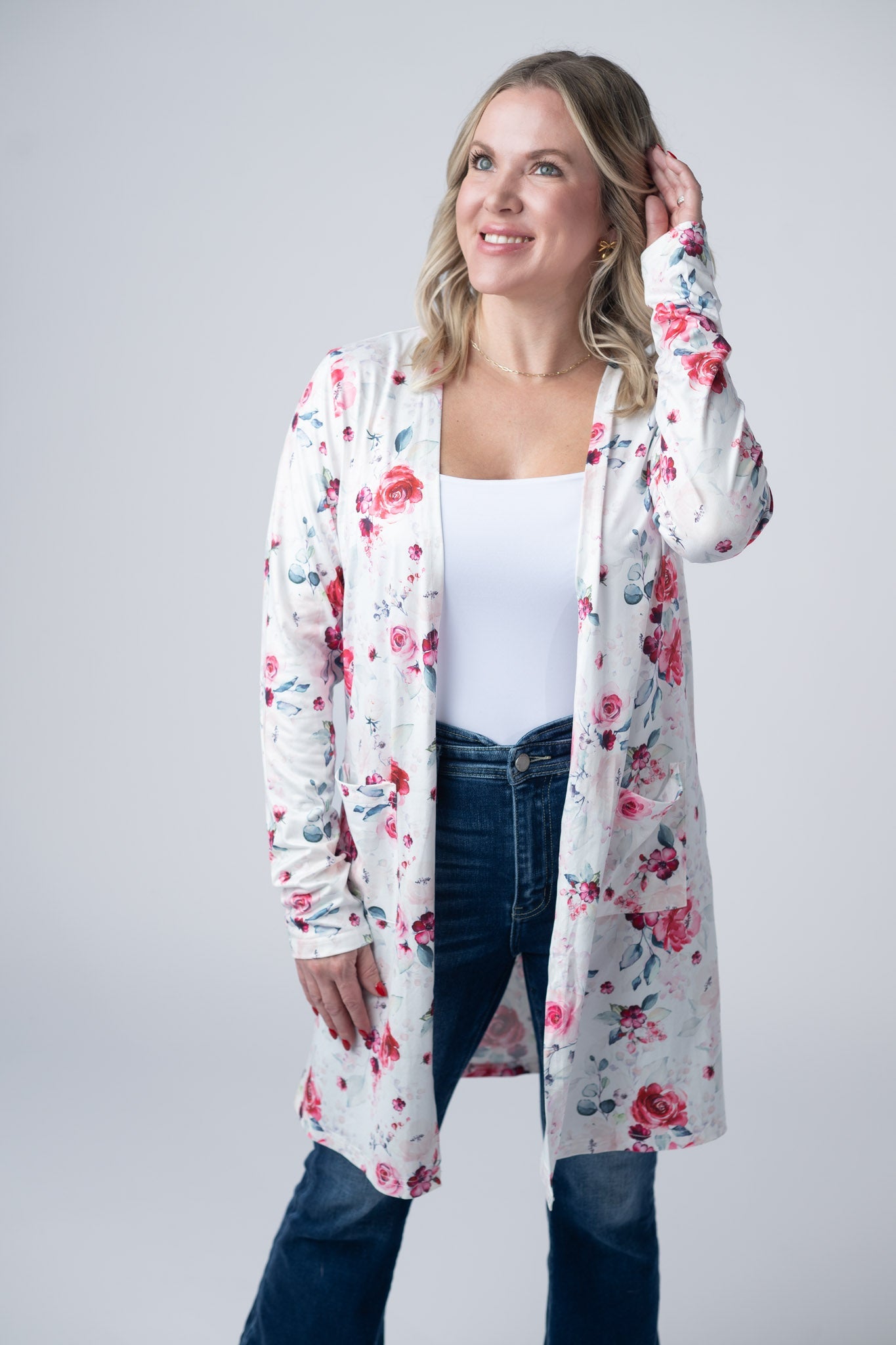 IN STOCK Classic Cardigan - Pink Bloom
