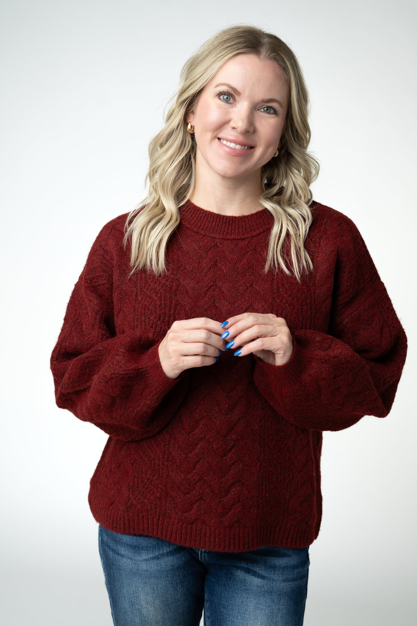 IN STOCK Dakota Sweater - Burgundy