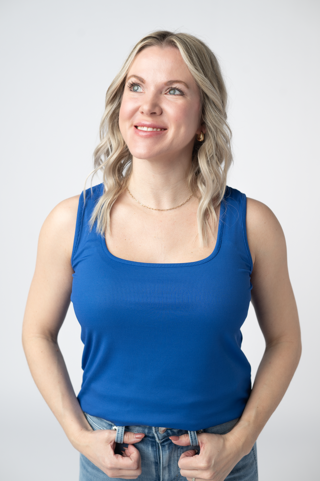 IN STOCK Rachel Ribbed Tank - Royal Blue