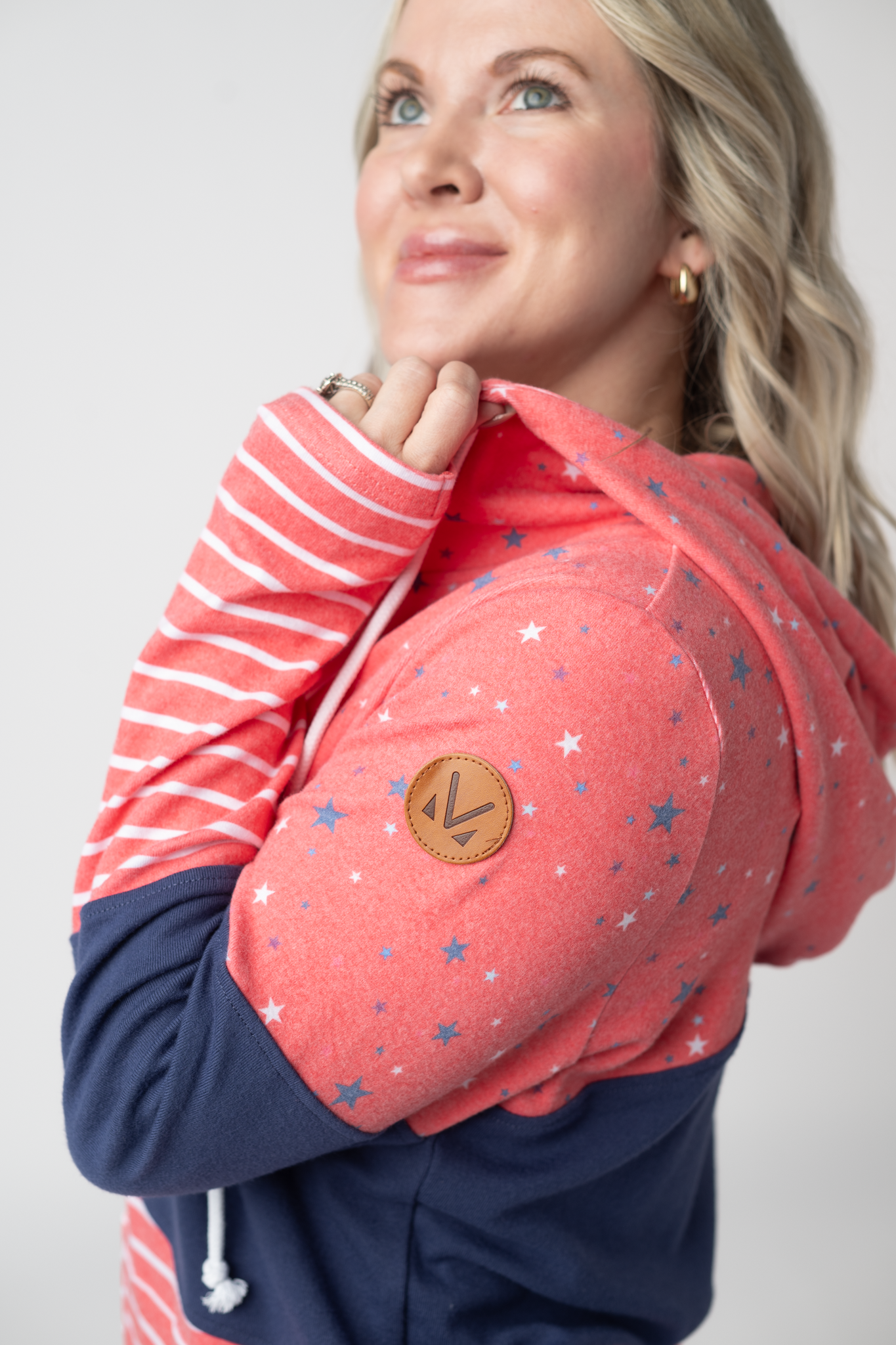 IN STOCK Colorblock Fullzip - Liberty Stars, Navy, and Stripes Trio