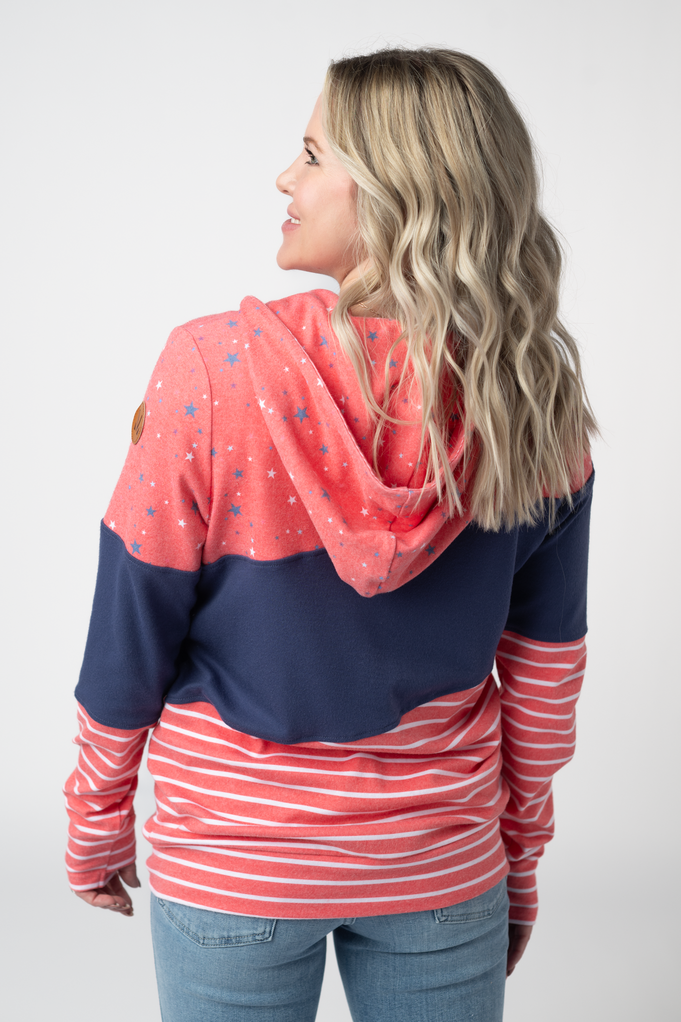 IN STOCK Colorblock Fullzip - Liberty Stars, Navy, and Stripes Trio
