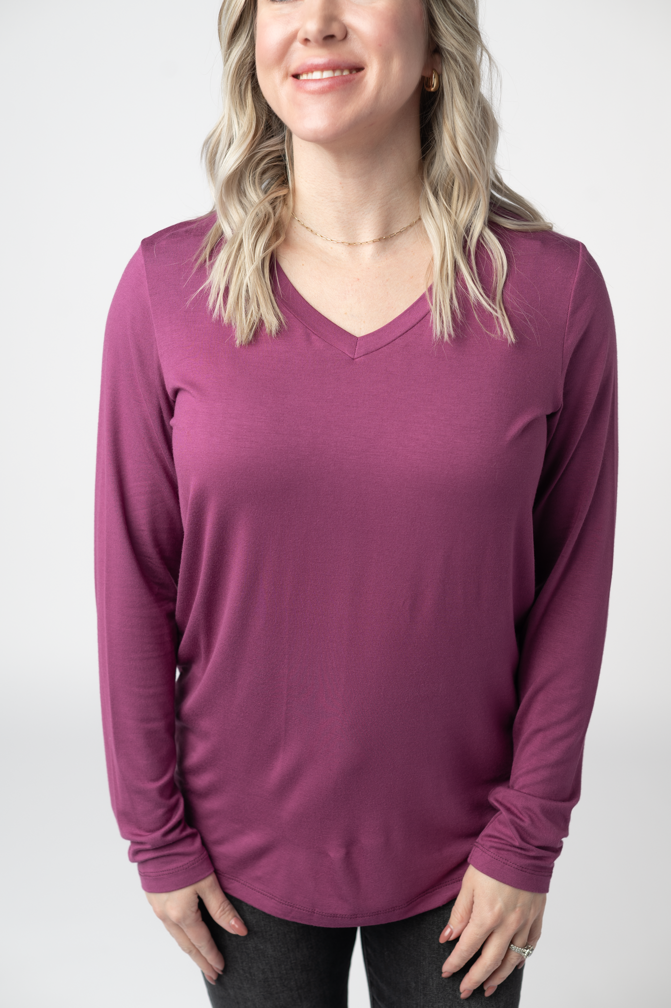 IN STOCK Larissa Long Sleeve - Mulberry