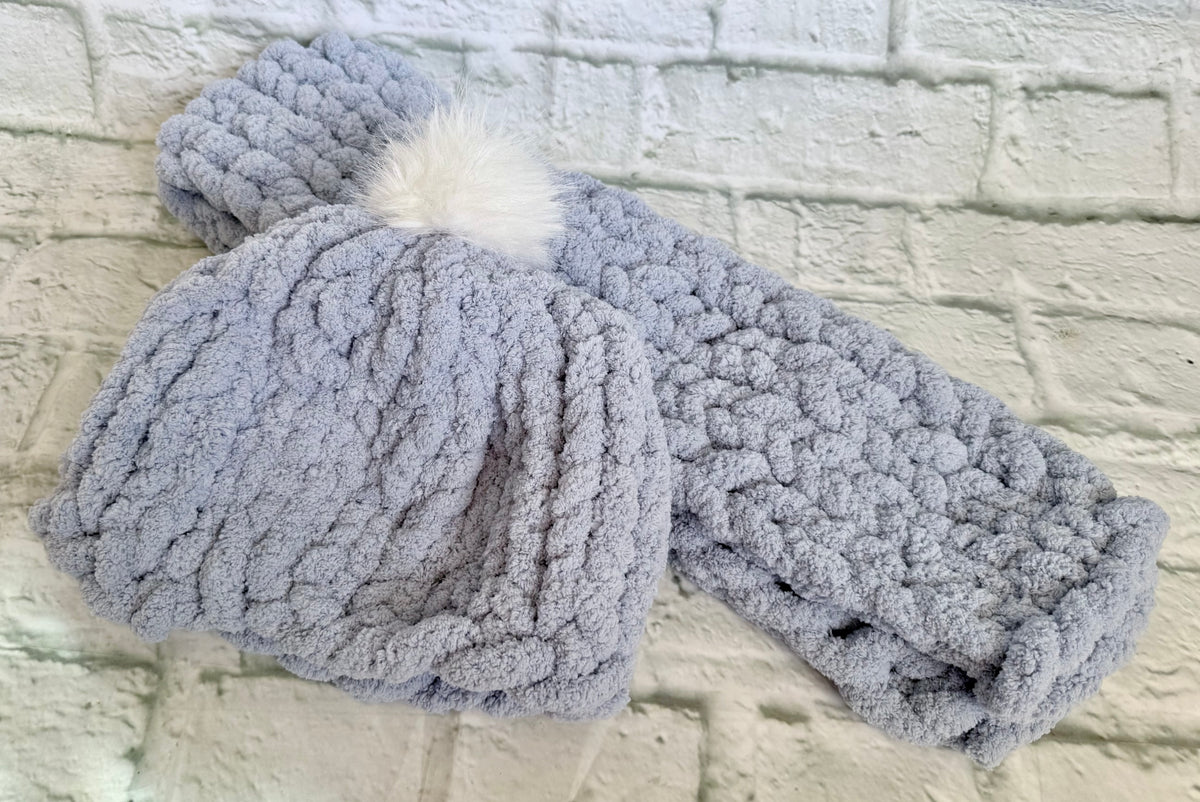 Chunky Knit Hat & Scarf Set