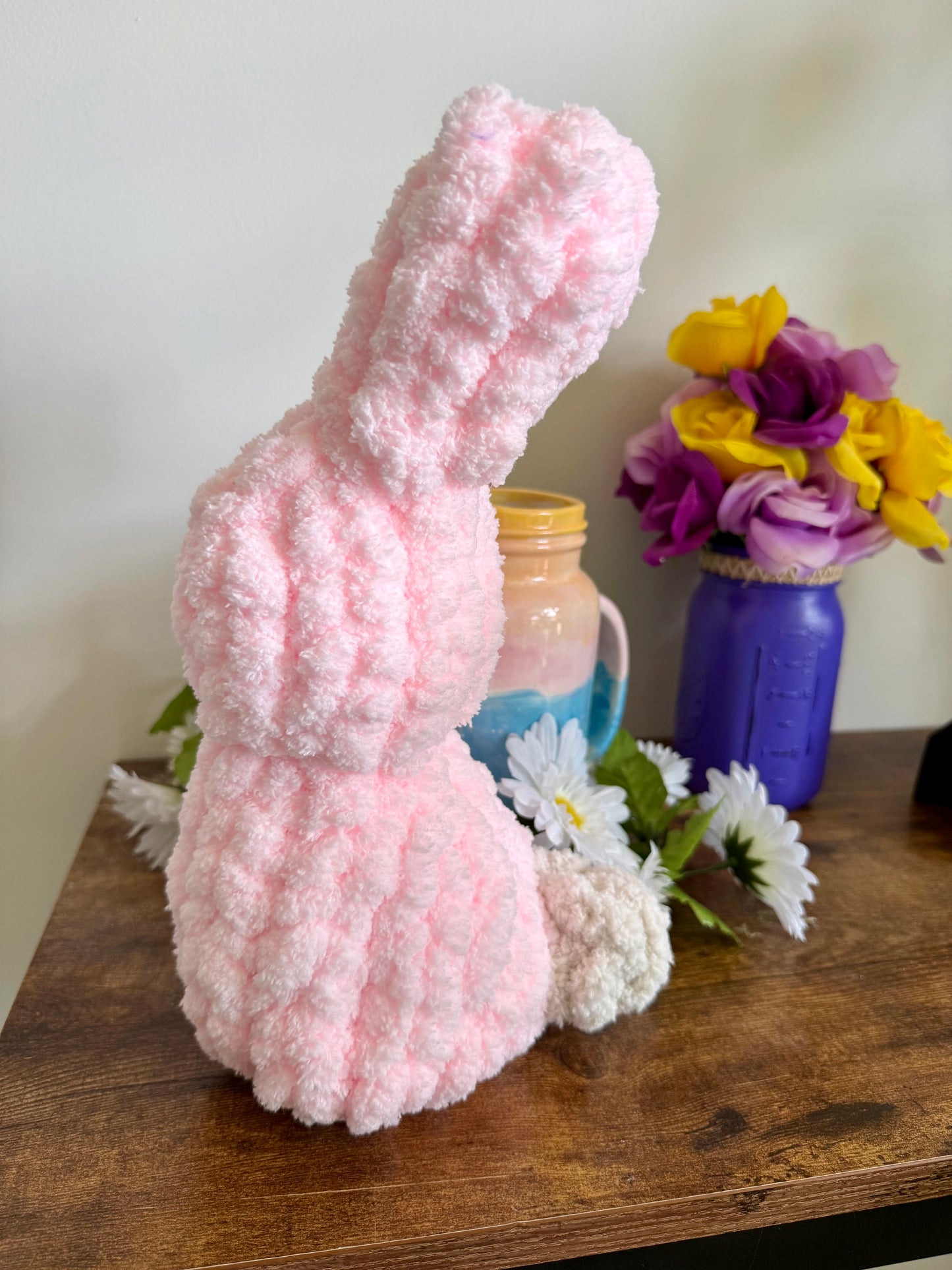 🐰 13” Hand Knit Spring Bunny
