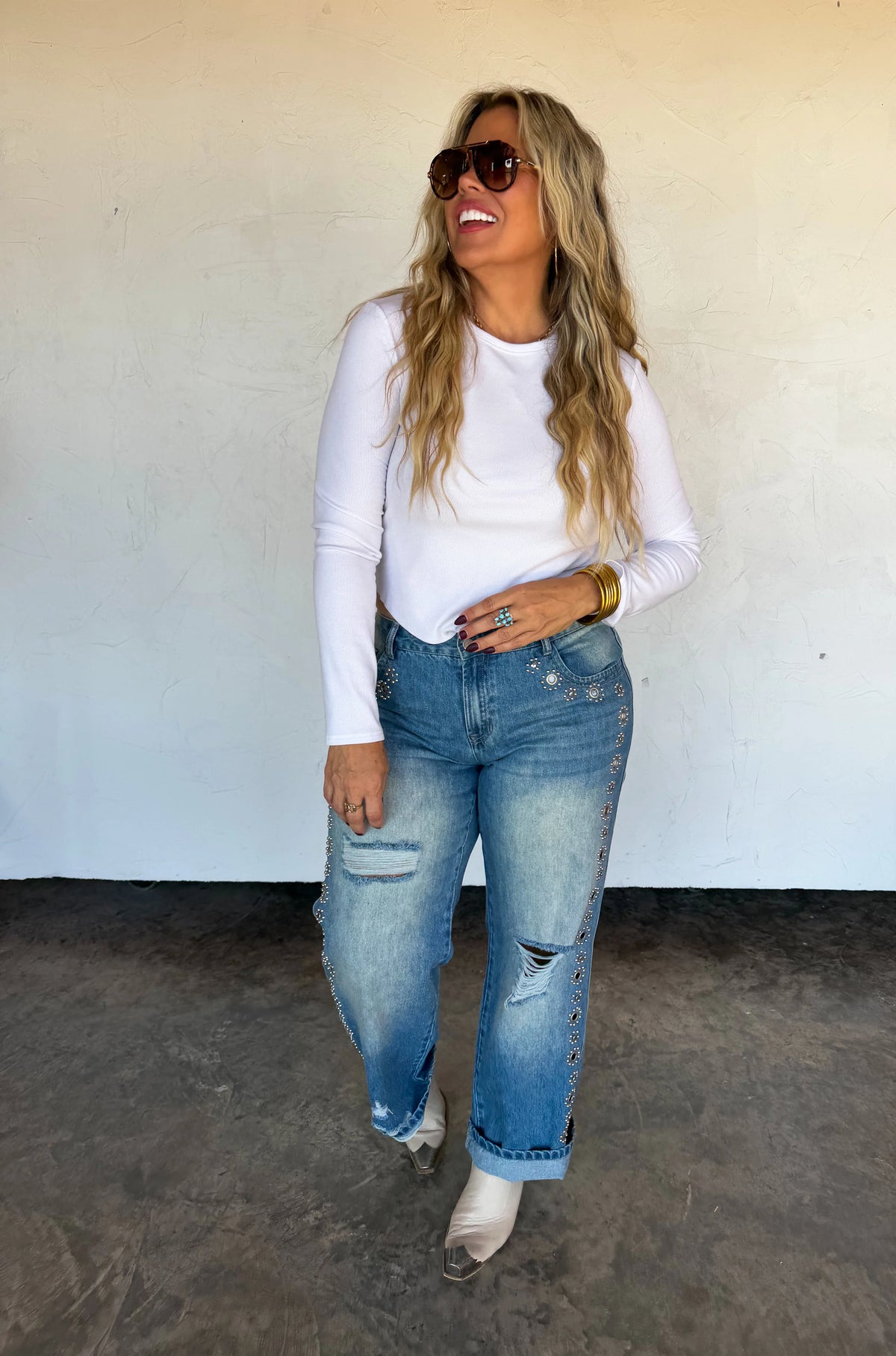 PREORDER: THE JAGGER STUDDED JEANS