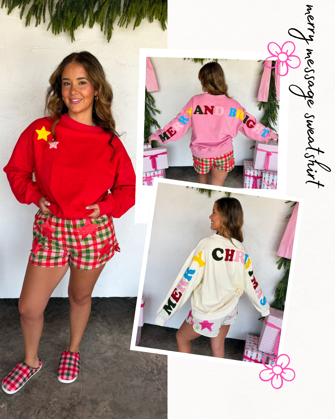 PREORDER- MERRY MESSAGE SWEATSHIRT