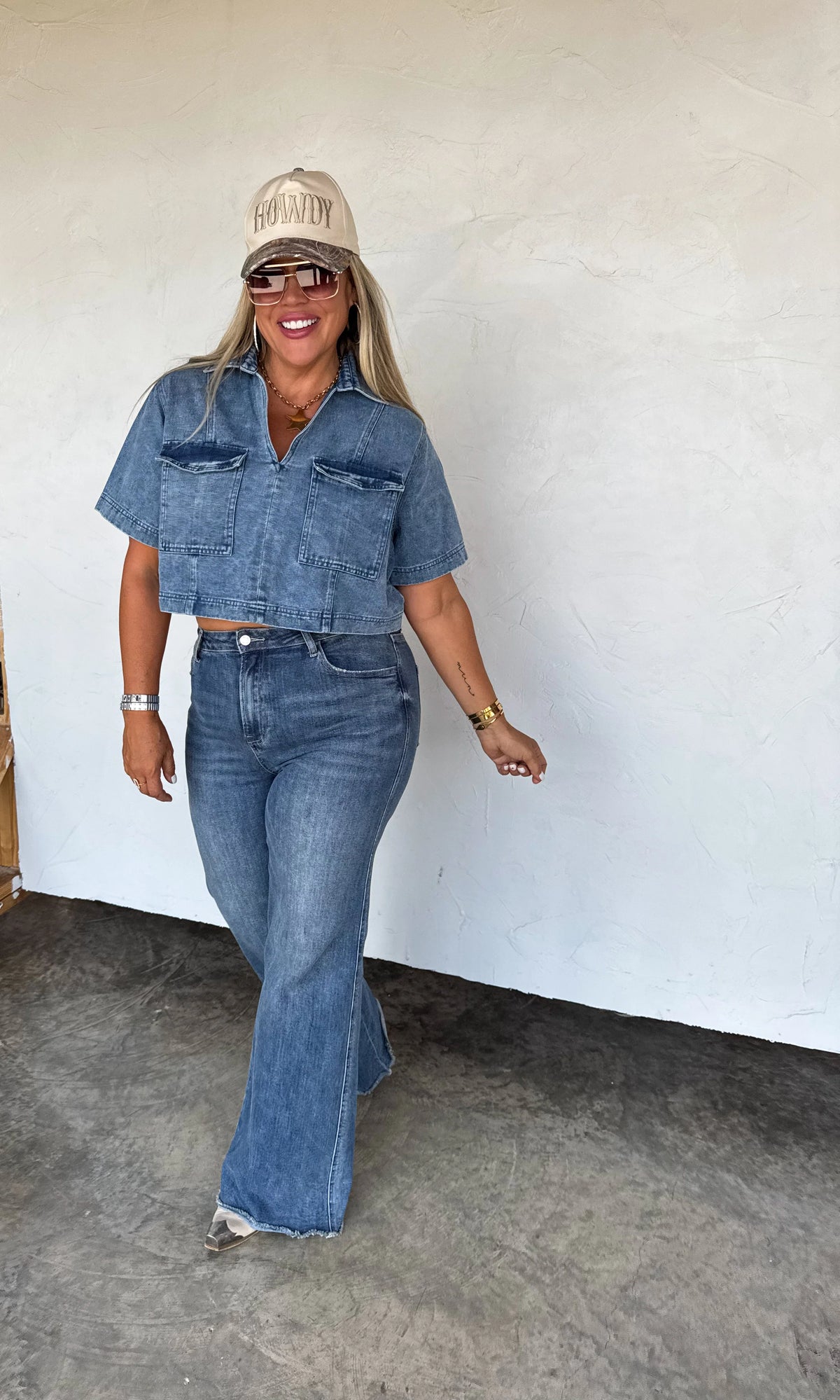 PREORDER: ANDI DENIM POCKET TOP