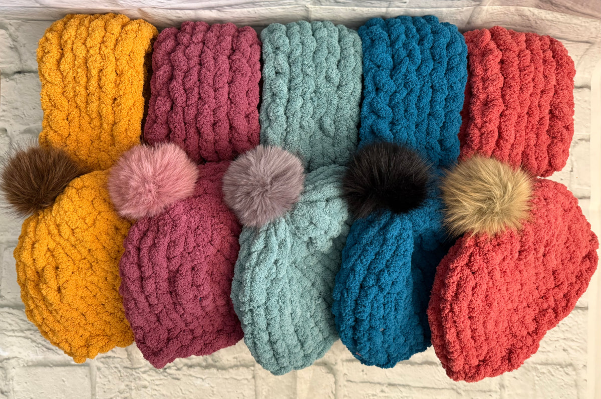 Chunky Knit Hat & Scarf Set