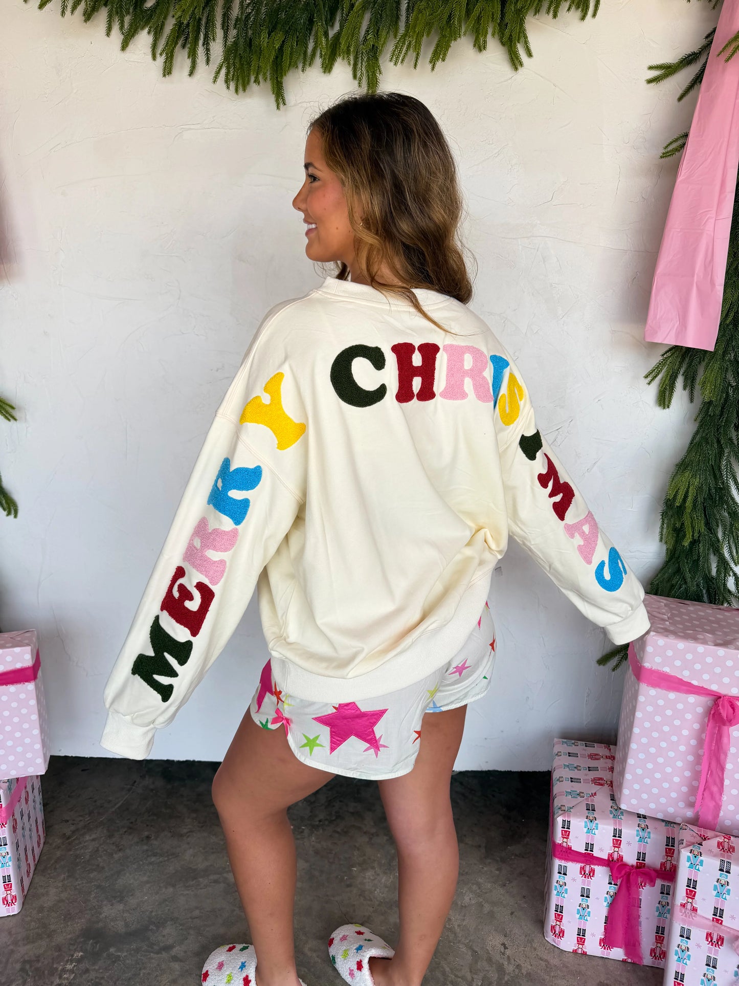 PREORDER- MERRY MESSAGE SWEATSHIRT