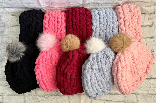Chunky Knit Hat & Scarf Set