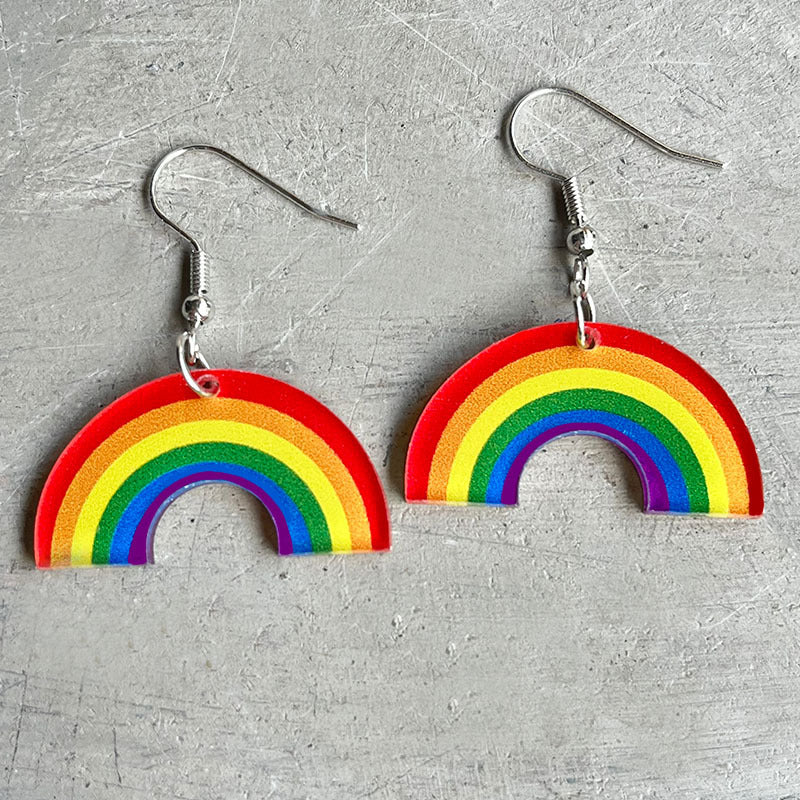 *RTS Acrylic Rainbow Dangles*