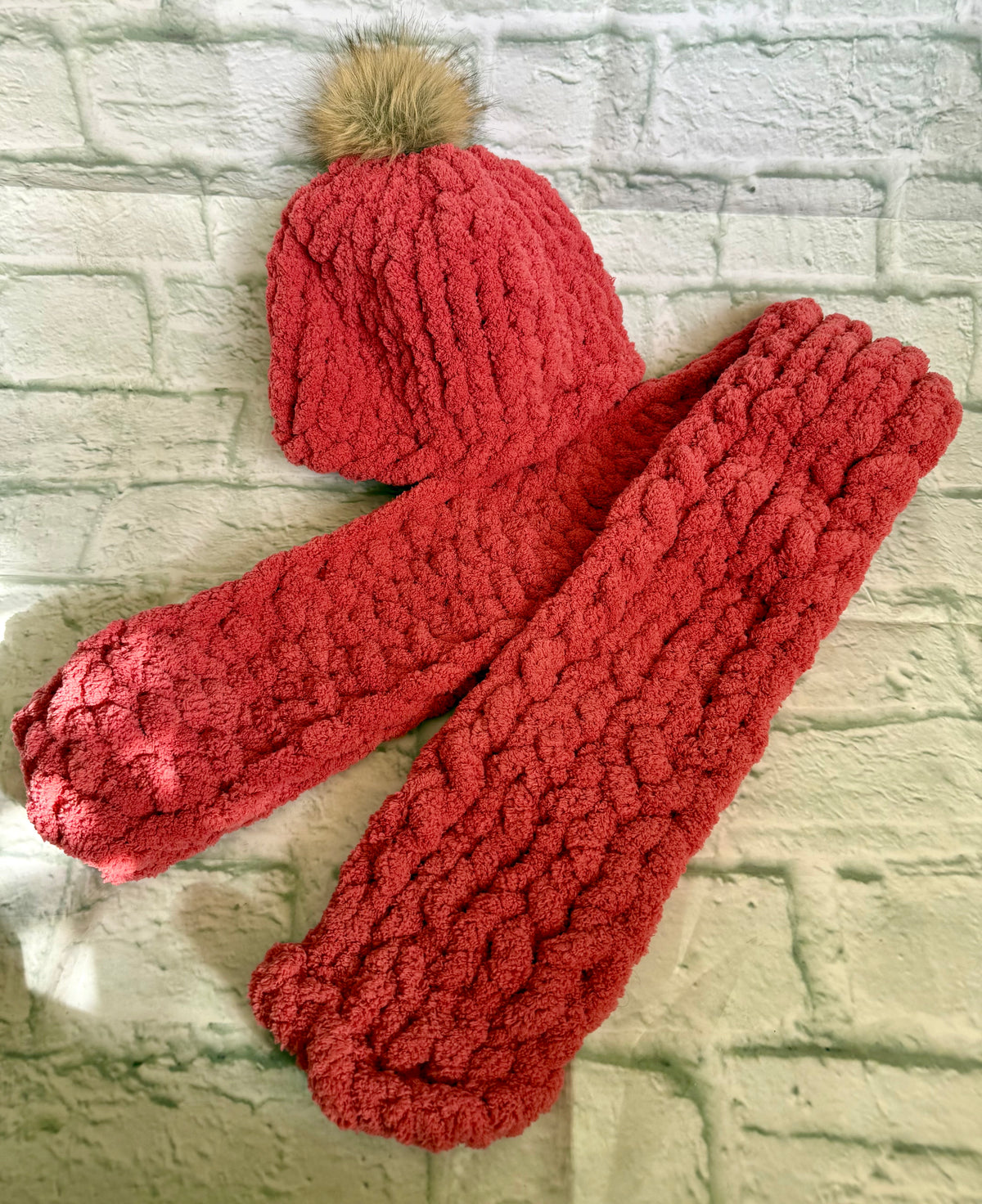 Chunky Knit Hat & Scarf Set