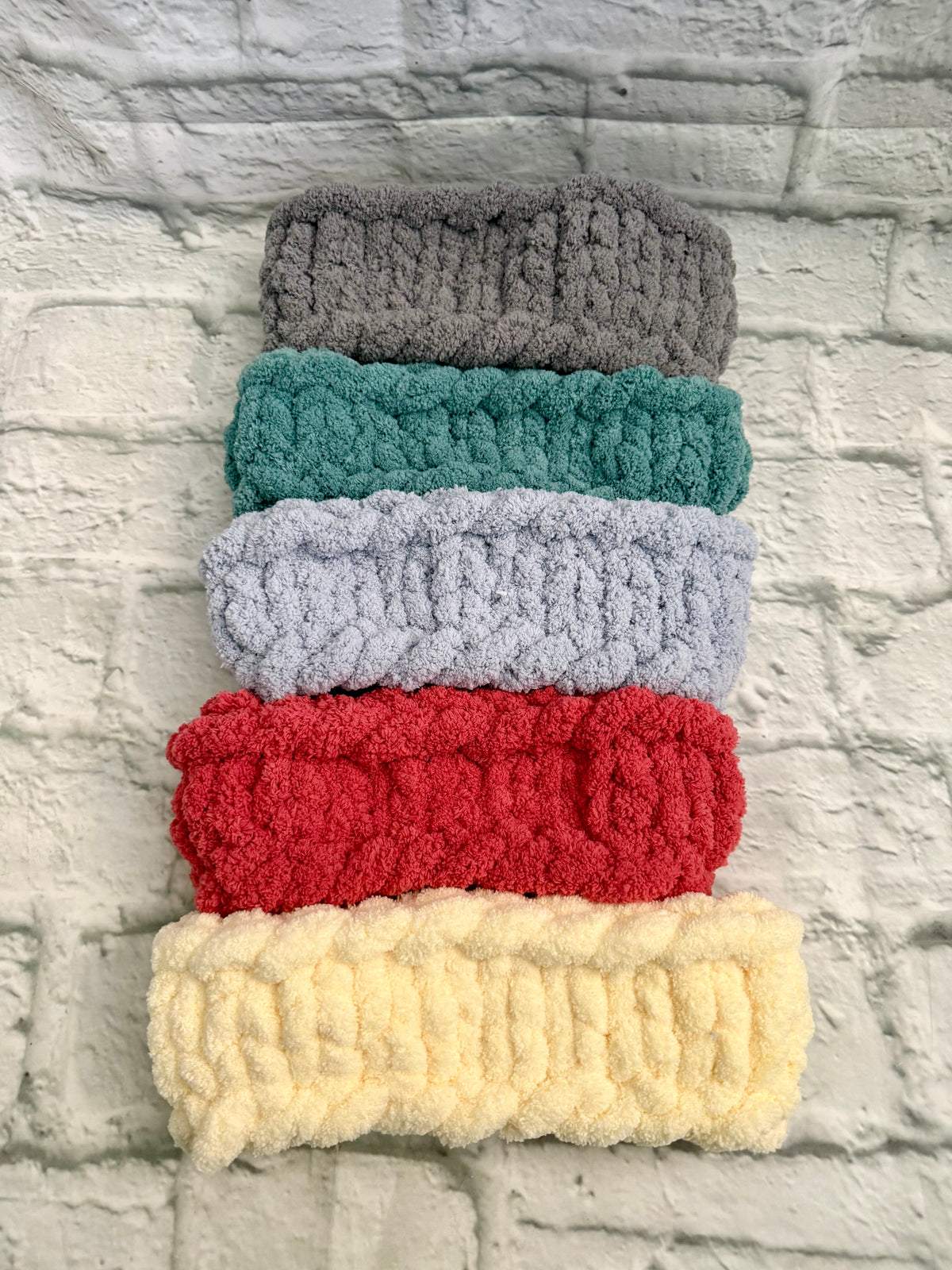 Handmade Chunky Chenille Ear Warmer Headband