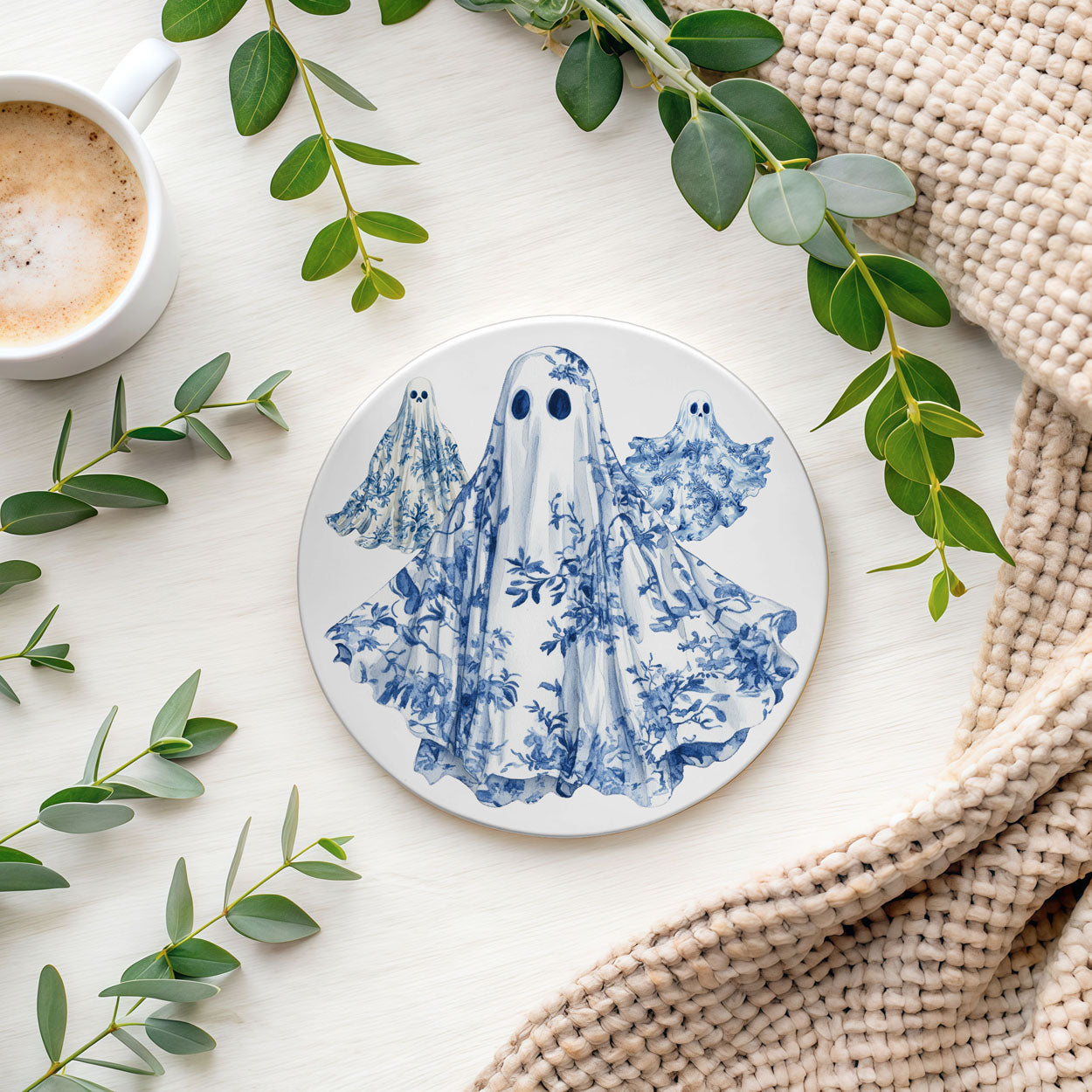 Chinoiserie Halloween Coasters