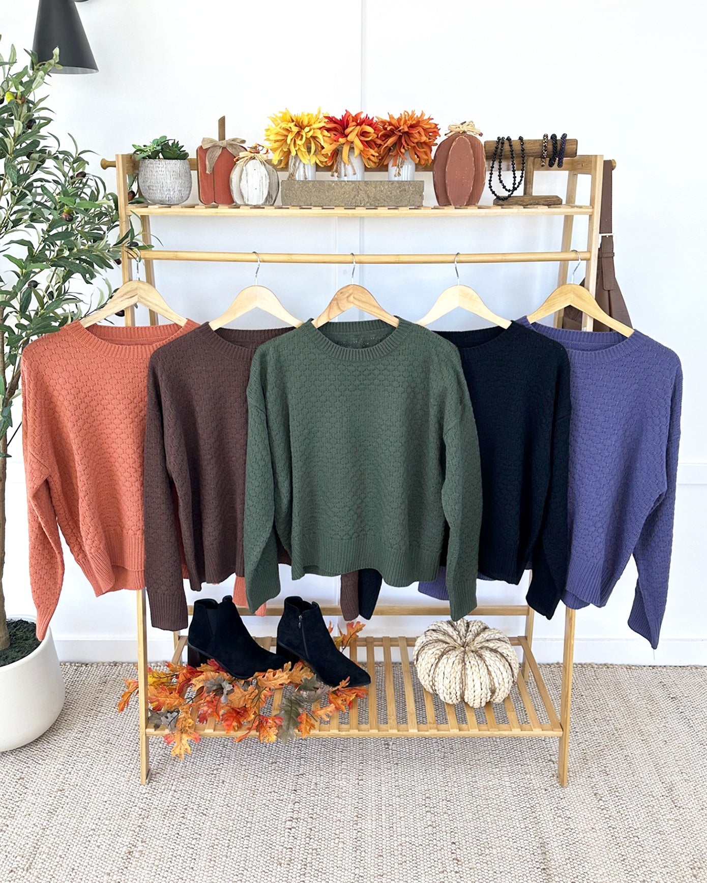 IN STOCK Gianna Pullover Sweater - Pumpkin