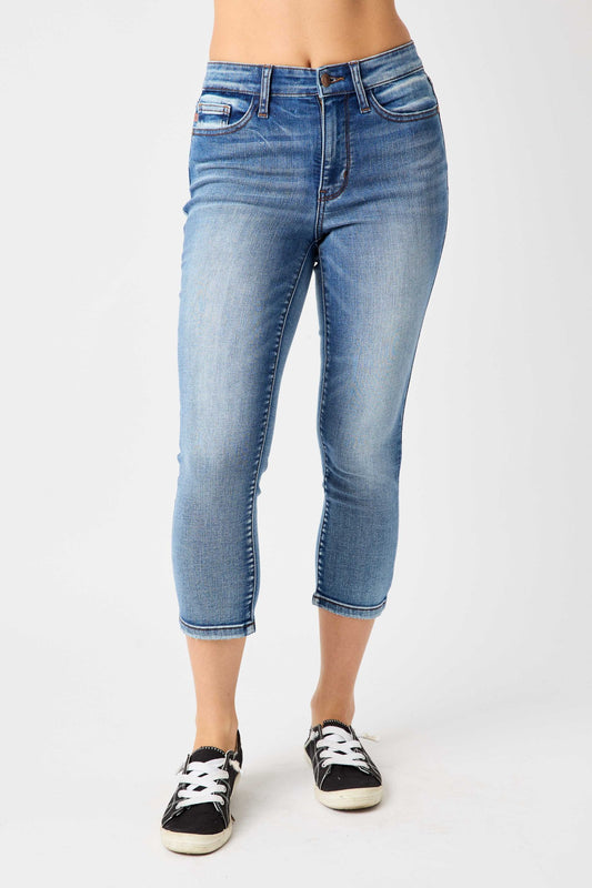 Judy Blue Women's High Waist Classic Contrast Wash Bootcut Jeans