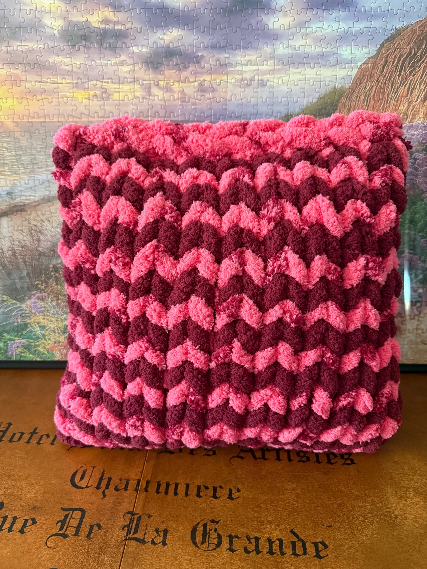 Blushing Waves Accent Pillow 🌸