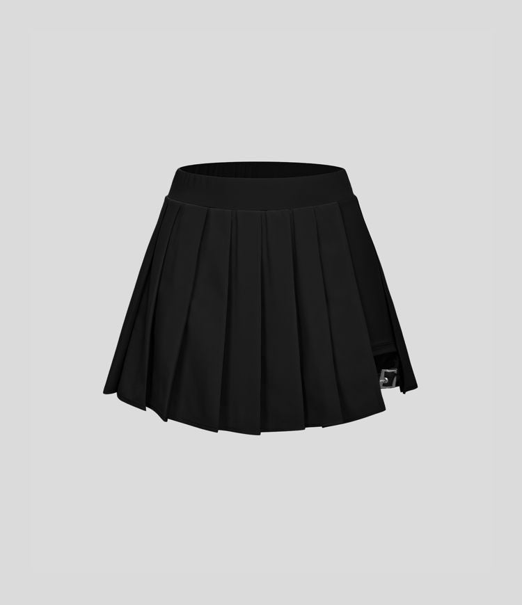 IN STOCK Halara Breezeful™ High Waisted Pleated 2-in-1 Side Pocket Adjustable Buckle Mini Quick Dry Casual Skirt