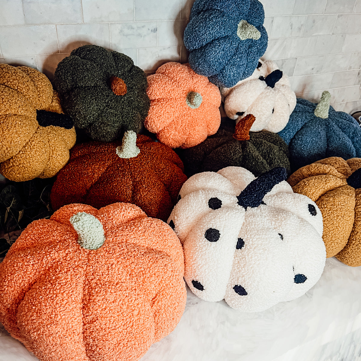 Fuzzy Pumpkin PIllow