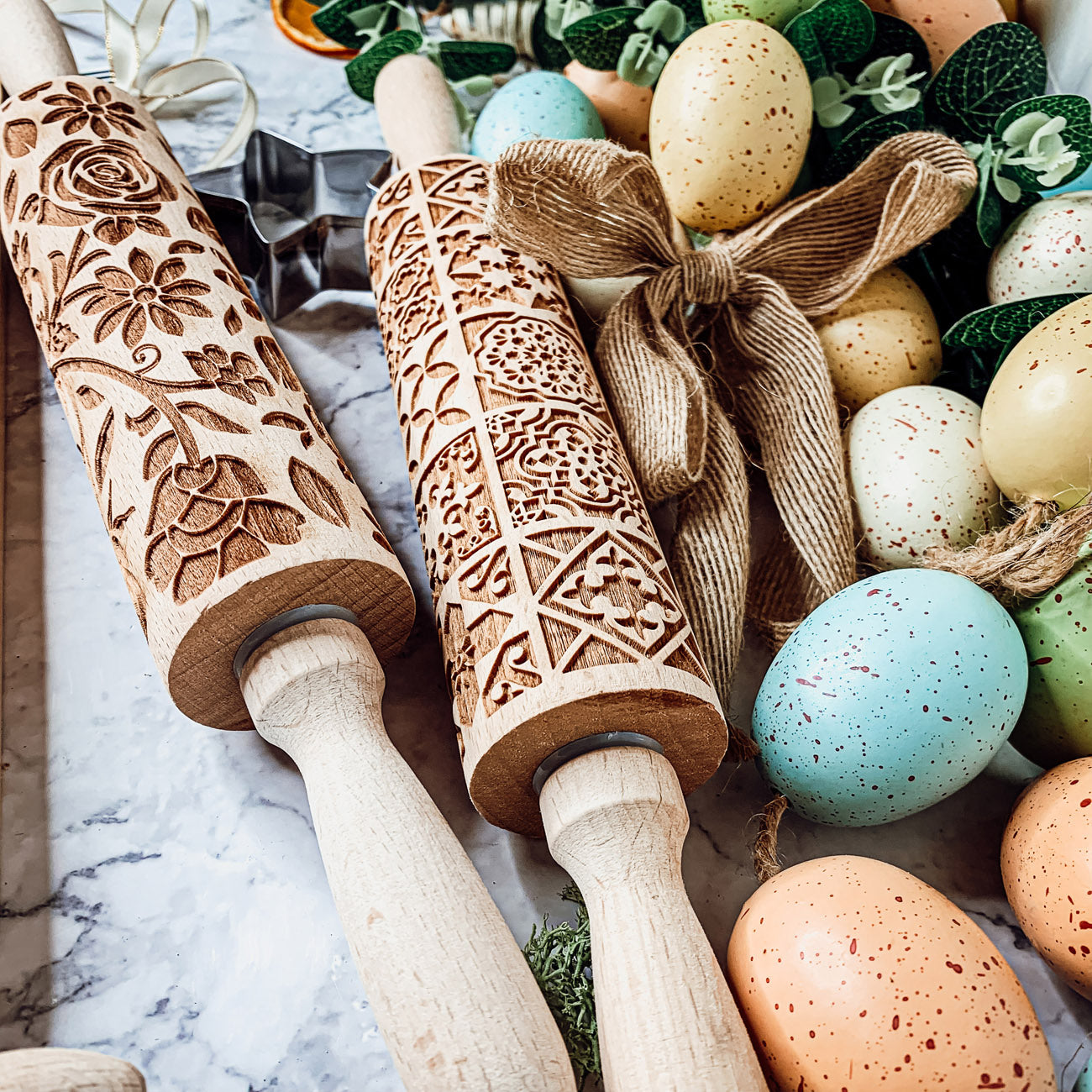 Floral Rolling Pins For Cookie Designs