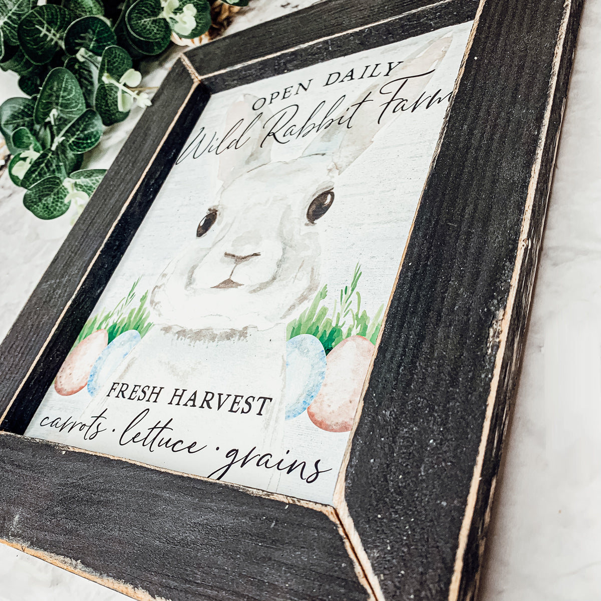 Watercolor Easter Bunny Wall Art Signs