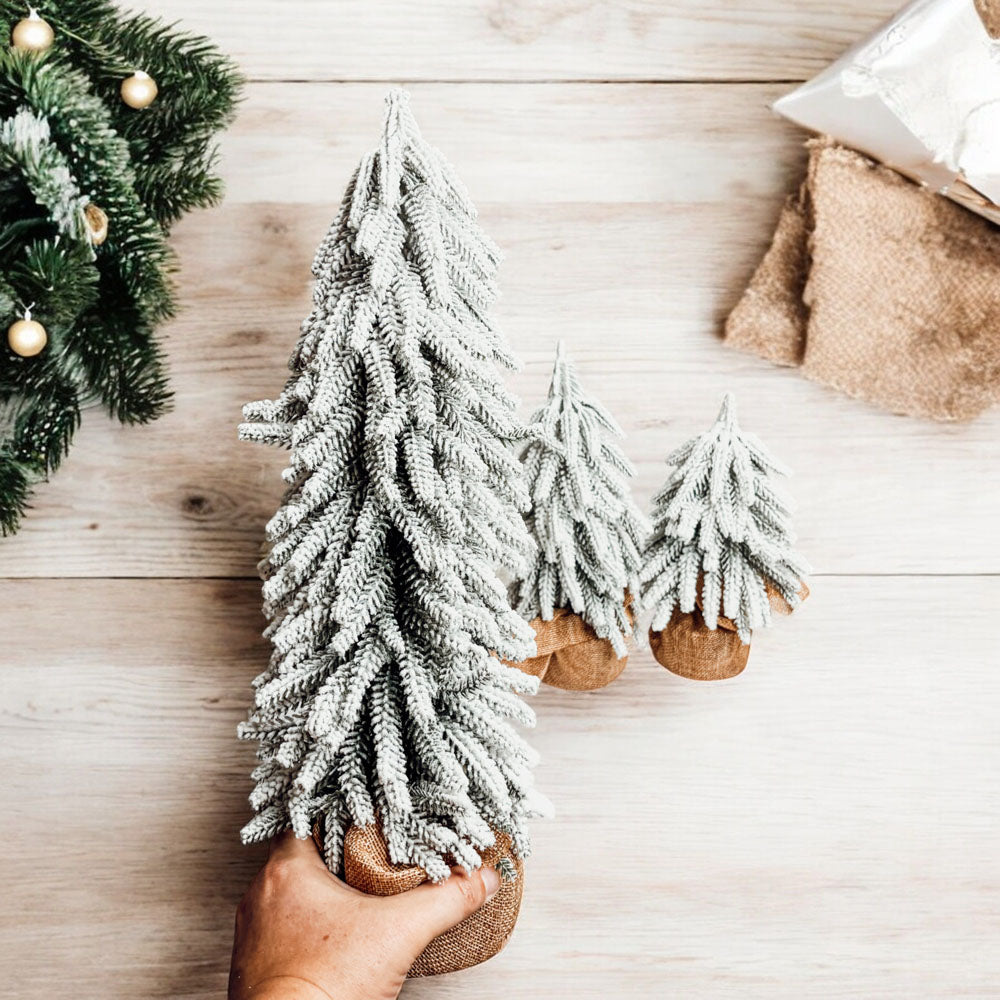 Small Decorative Christmas Trees for mantle
christmas tree table decorations
snow covered pine tree
tree tabletop decor
tree decorations for home