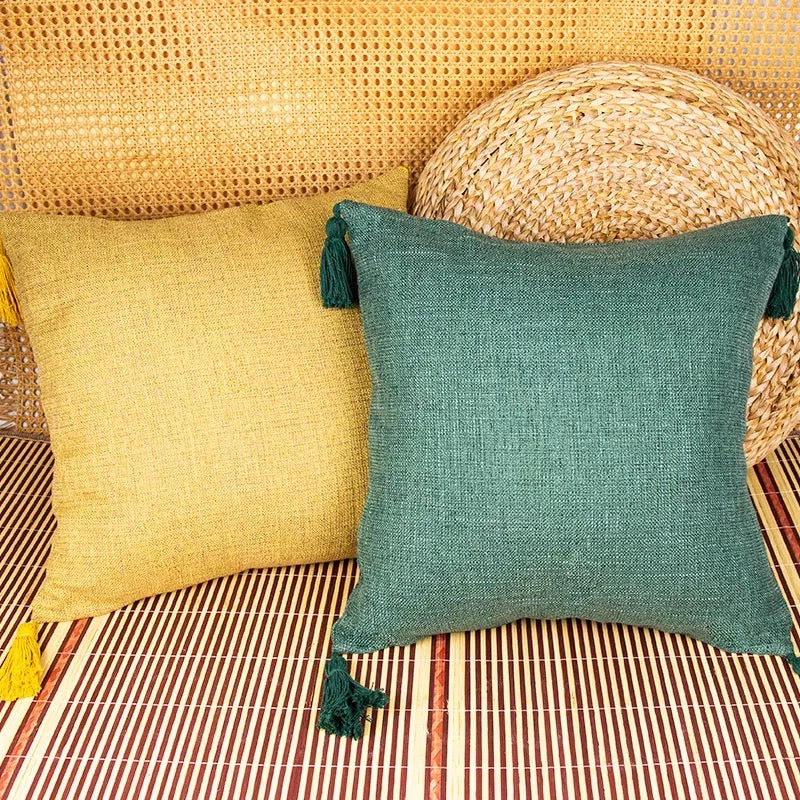 Gold and Green Pillows, Decor