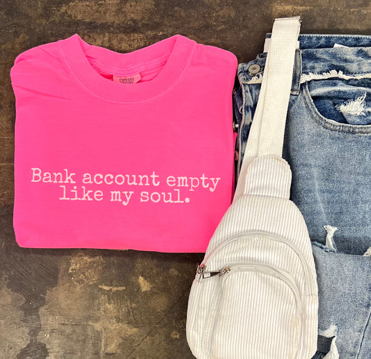 Bank account - neon pink