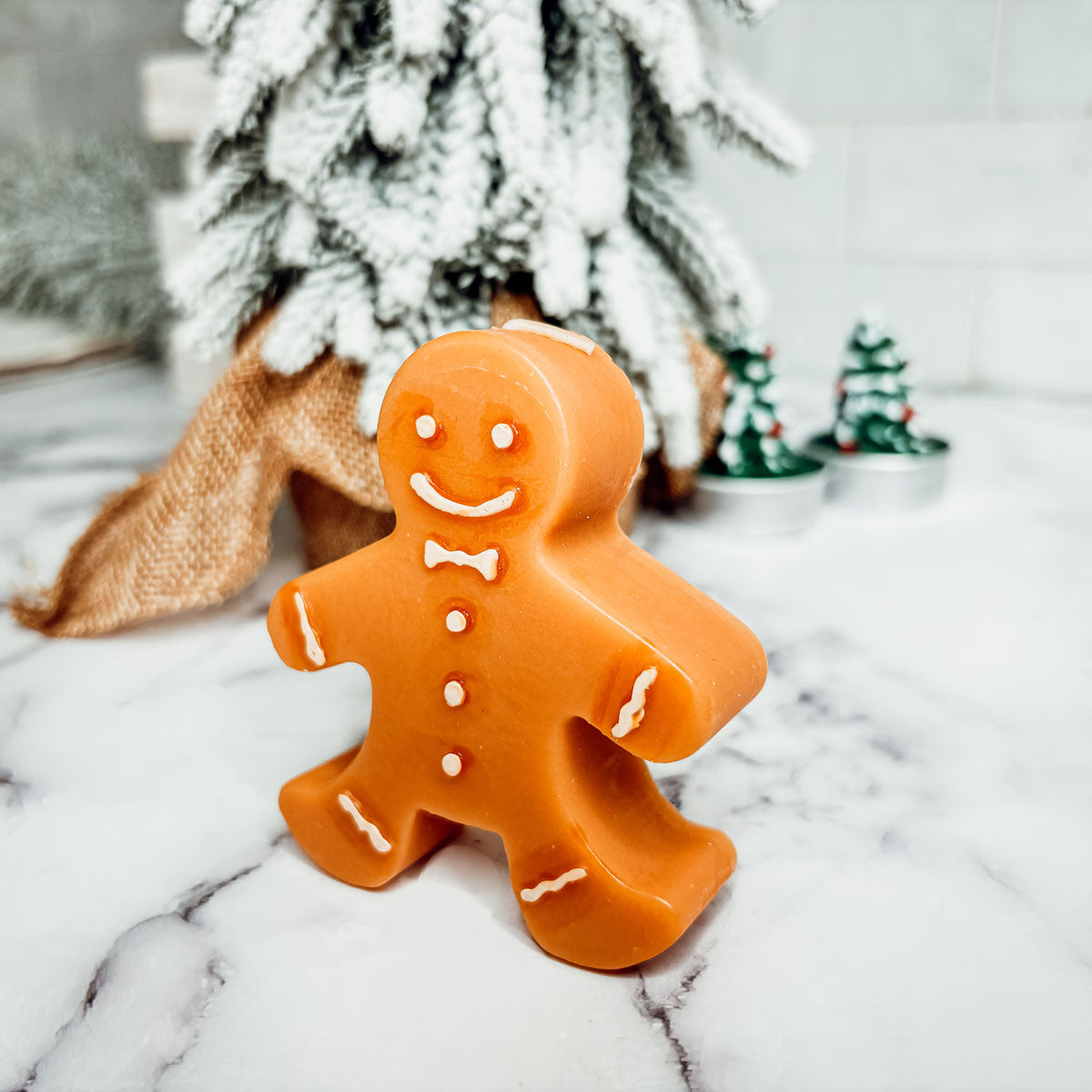 Gingerbread Man Paraffin Candle