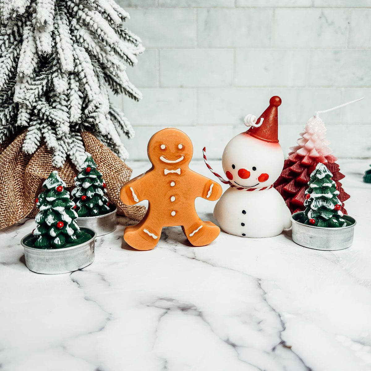 Gingerbread Man Paraffin Candle