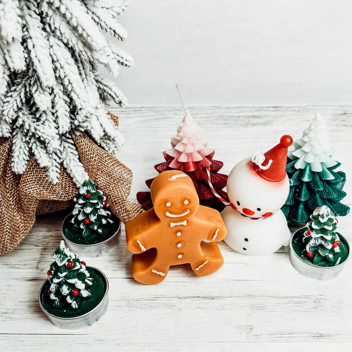 Gingerbread Man Paraffin Candle