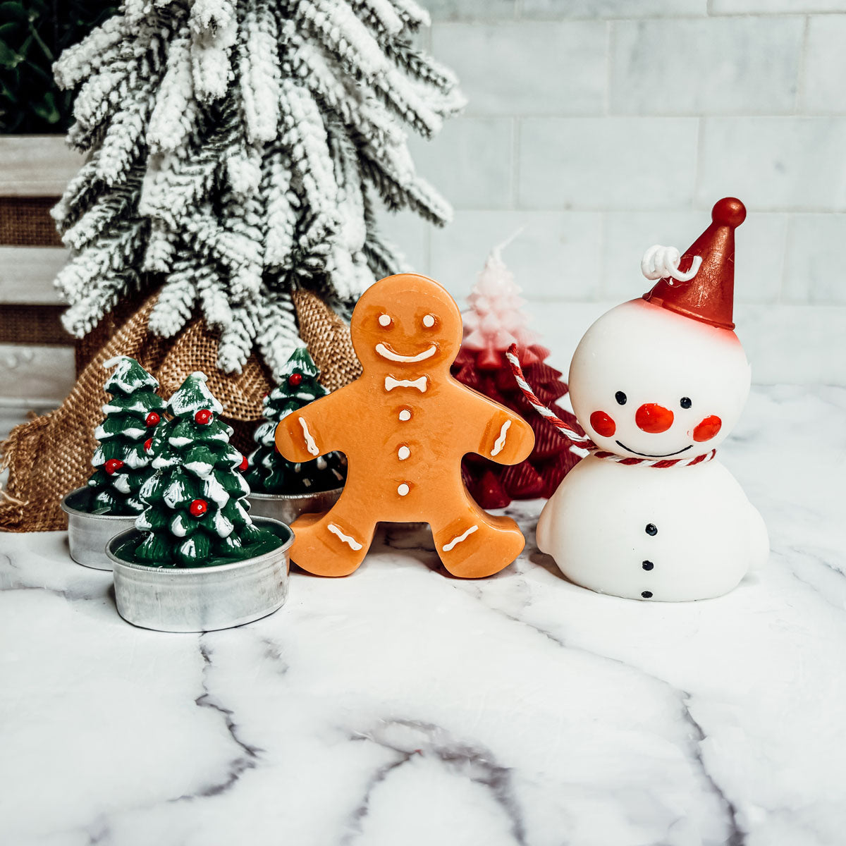 Gingerbread Man Paraffin Candle