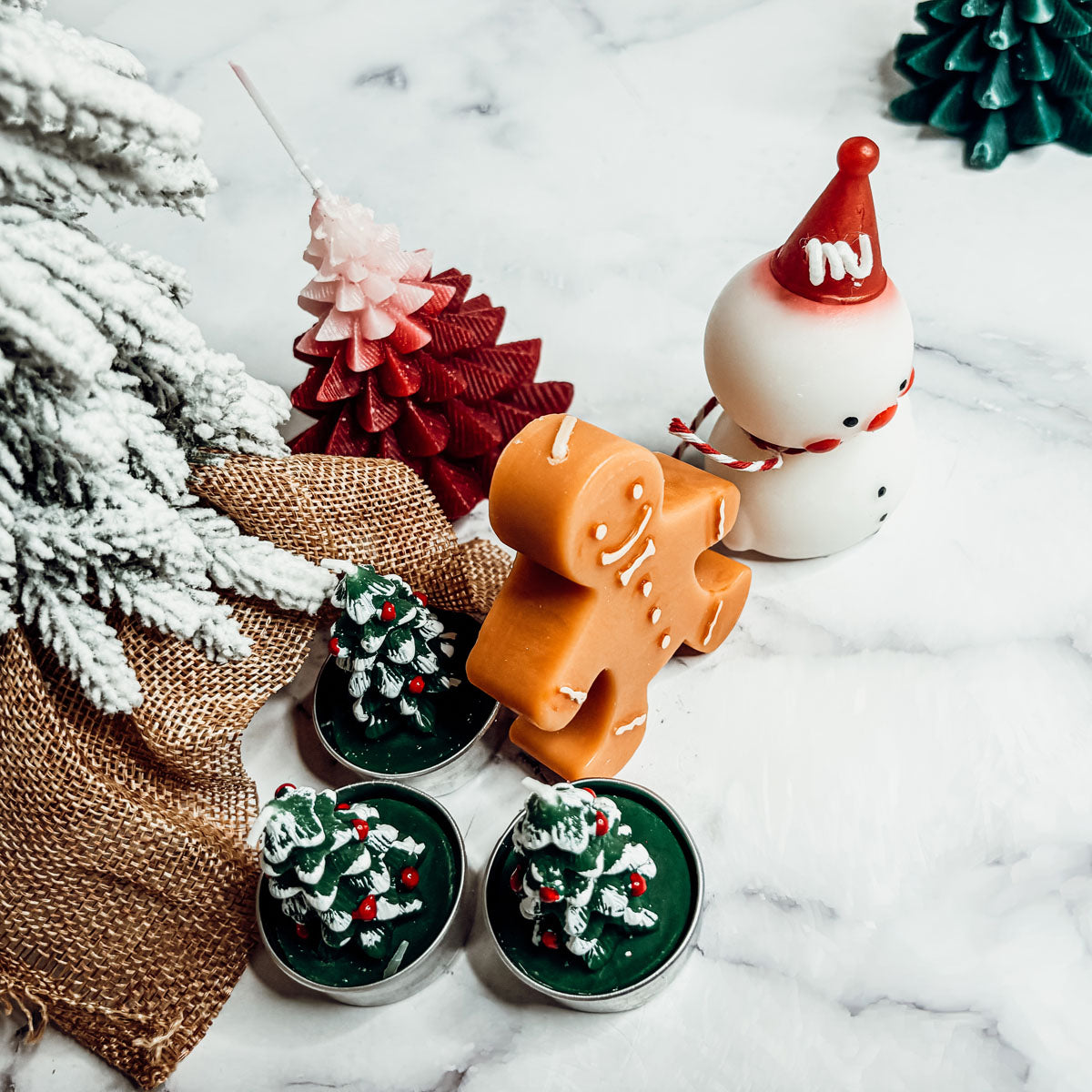 Gingerbread Man Paraffin Candle