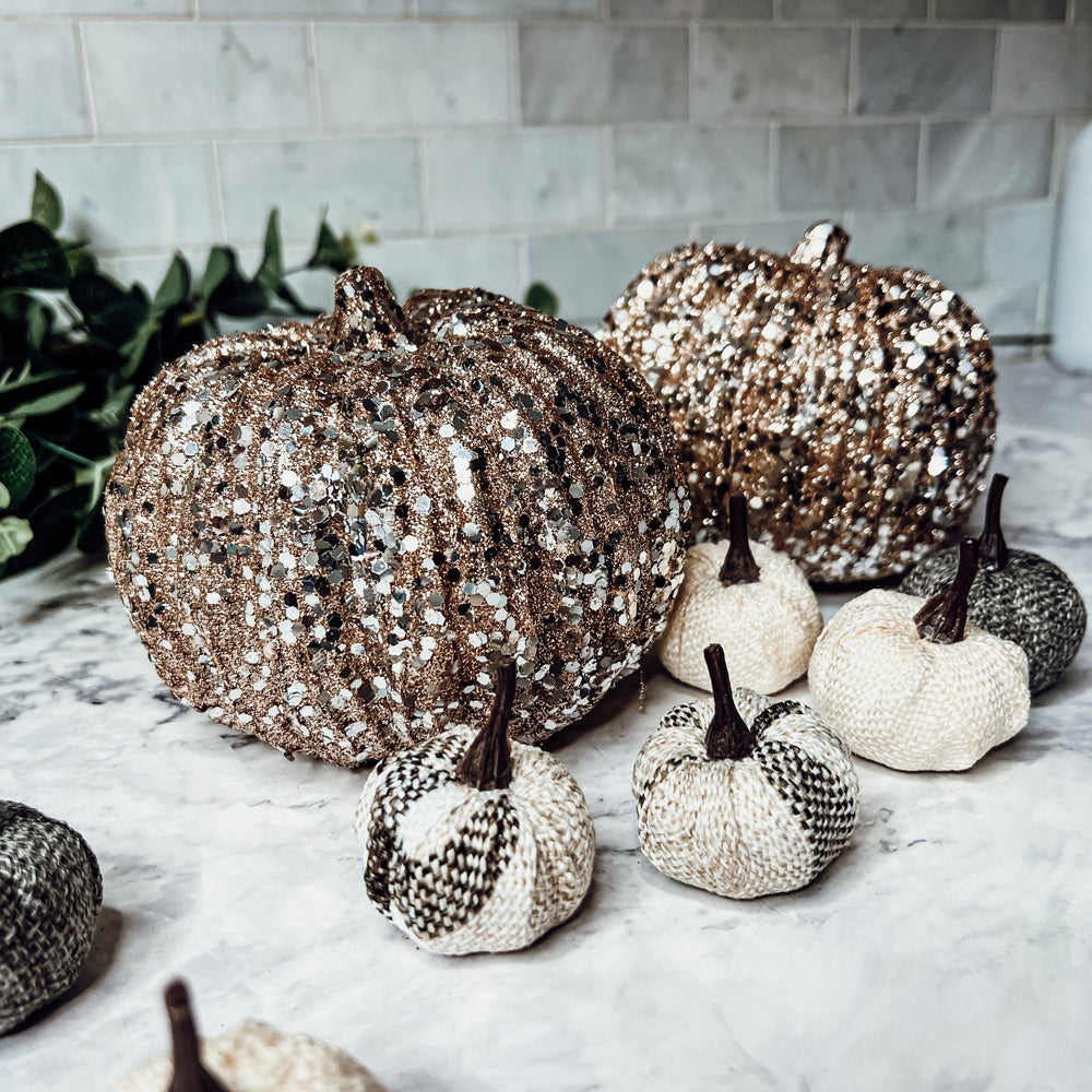 Handmade Glam Pumpkin Decorations