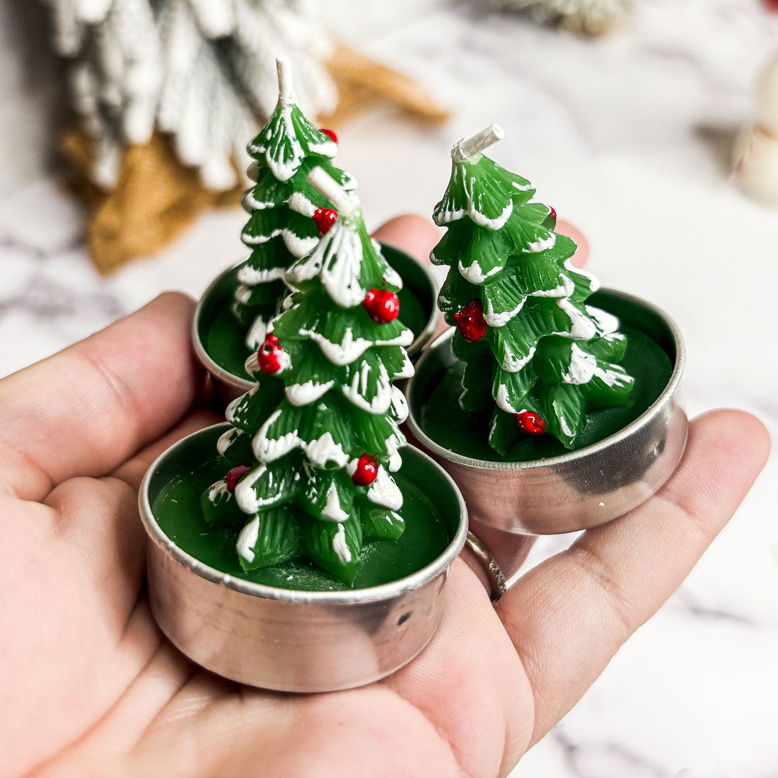 Christmas Tree Paraffin 3pk