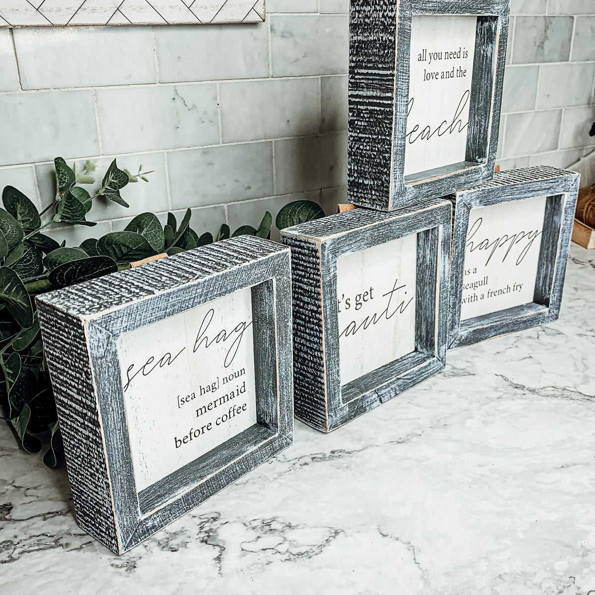 Beach Love Quote Sign | Coastal Home Decor 