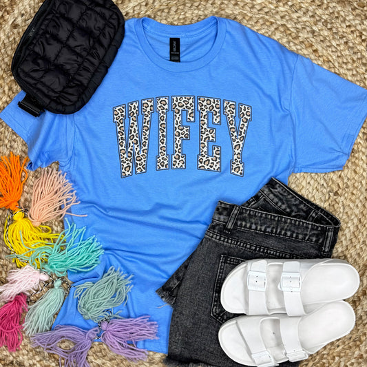 Wifey Leopard Print Shirt