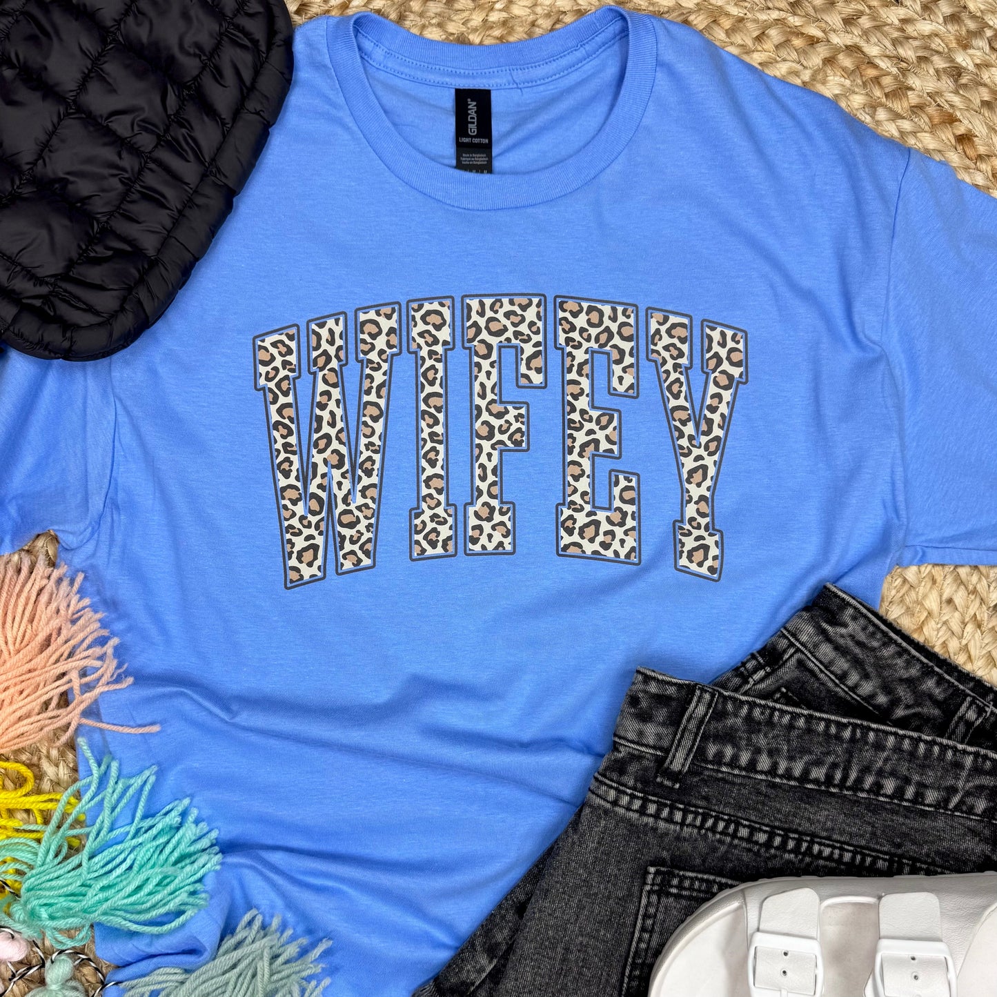 Wifey Leopard Print Shirt