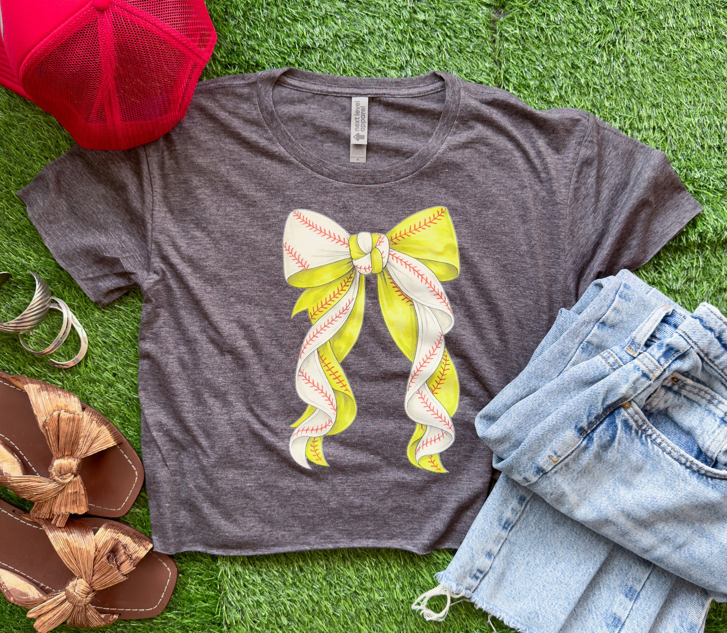 Softball Crop Top