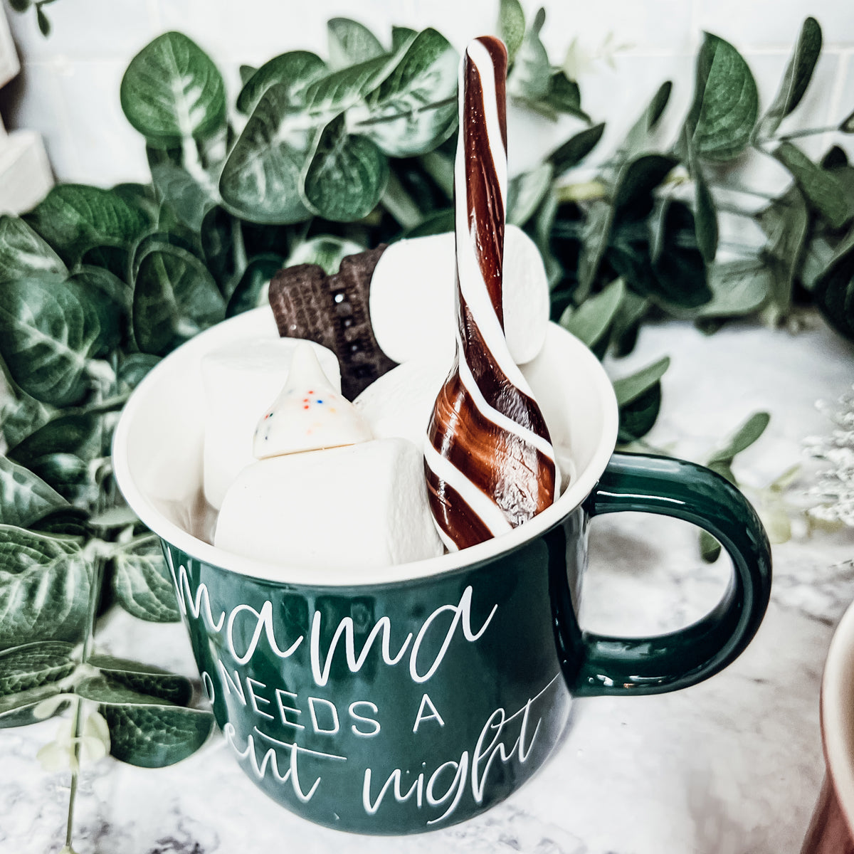 Hot Cocoa Bomb Spoons that are Chocolate