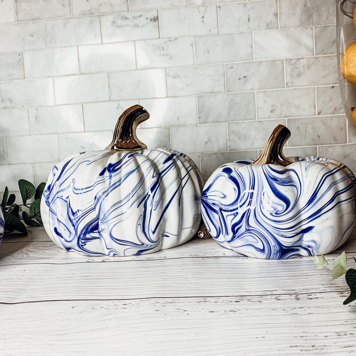 Marble Pumpkins, Luxury Halloween