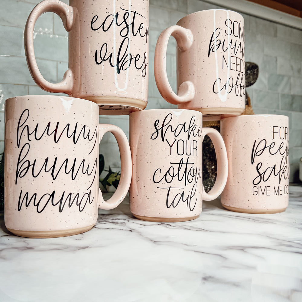 Pink Coffee Mugs that are dishwasher safe and cute