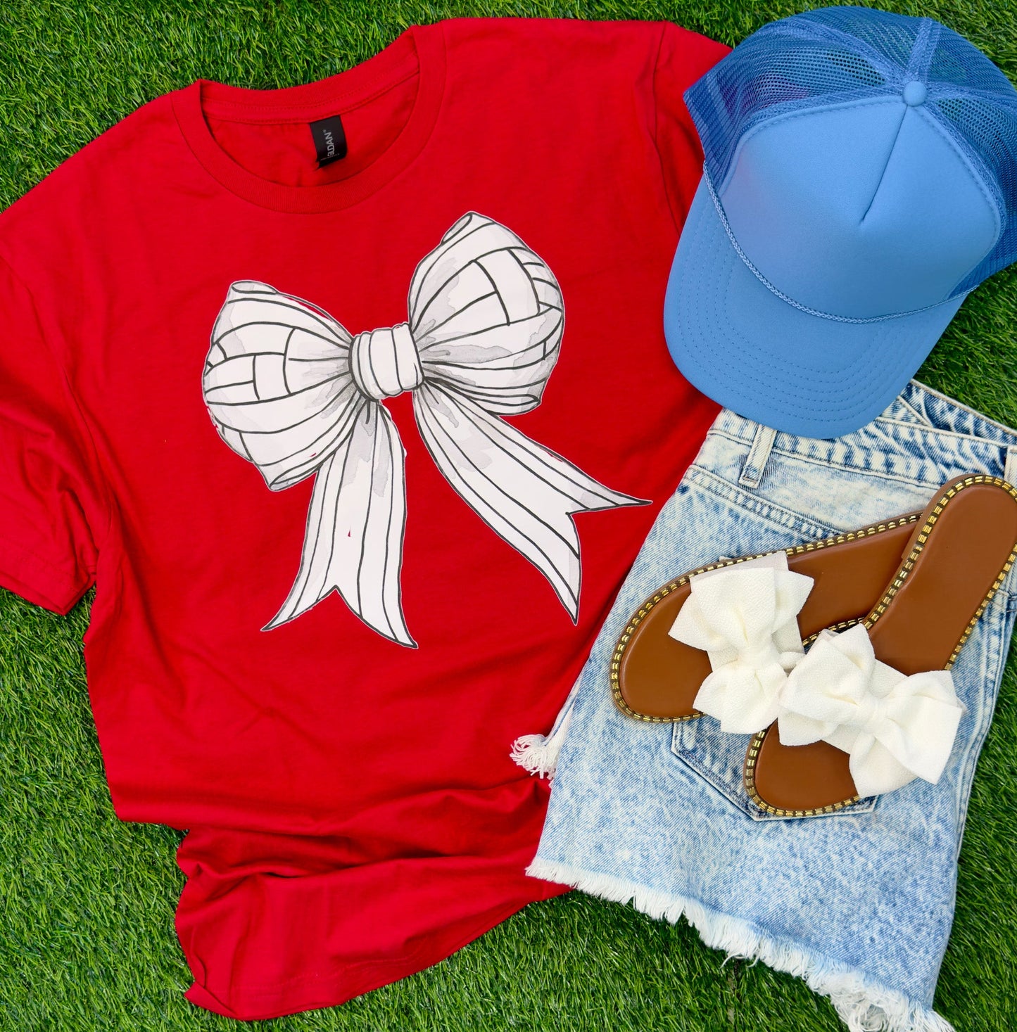 Volleyball Bow Tee