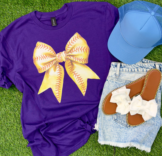 Softball Bow Tee