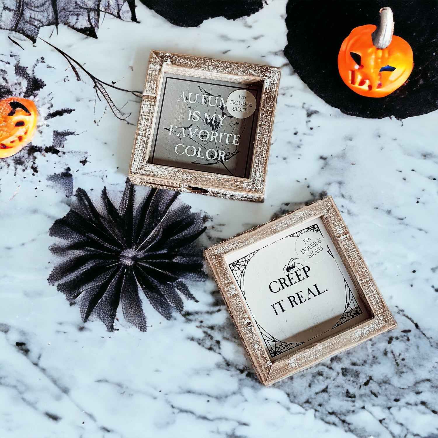 Cottage Halloween Home Decorations Unique double sided