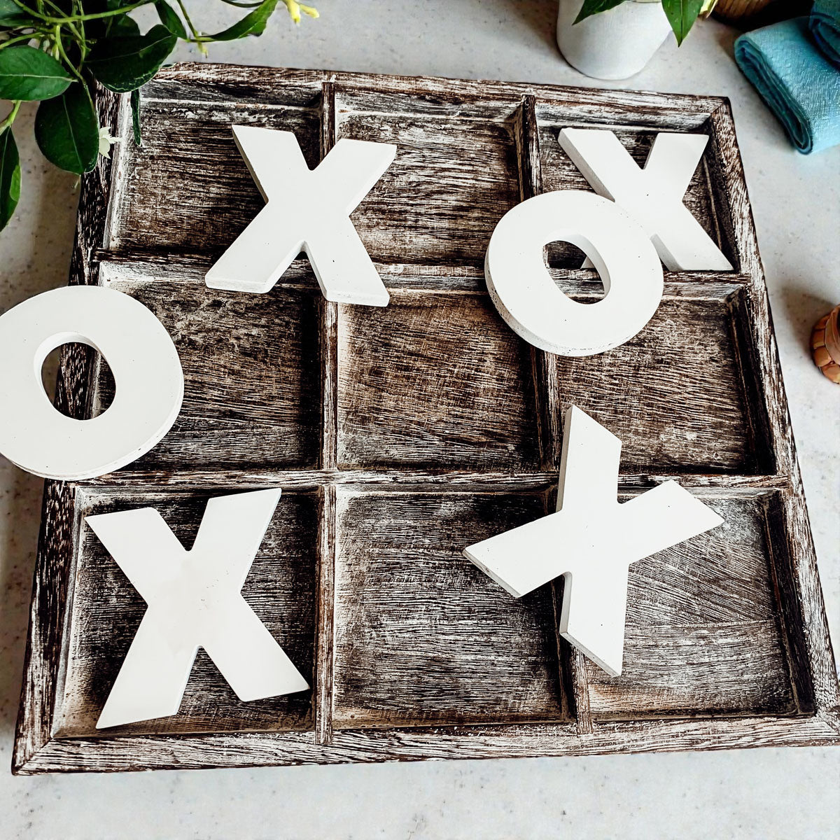 Solid wood tic tac toe board handmade USA
Real wood rustic tic tac toe game board
High quality wooden XO game farmhouse decor
Durable wooden tic tac toe board rustic finish
Premium handcrafted wooden game board farmhouse
Authentic rustic wood tic tac toe game USA made